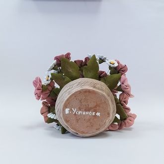 Букет из розовых фиалок