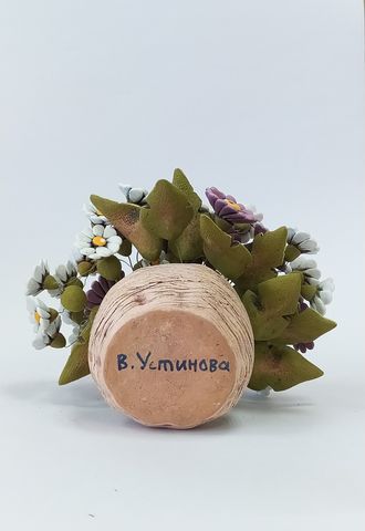 Керамические разноцветные ромашки