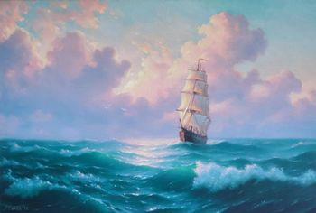 Корабль в море