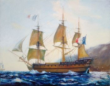 Копия картины Джеффа Ханта "LeBucentaure"