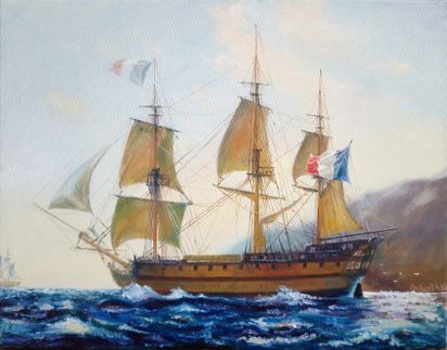 Копия картины Джеффа Ханта "LeBucentaure"