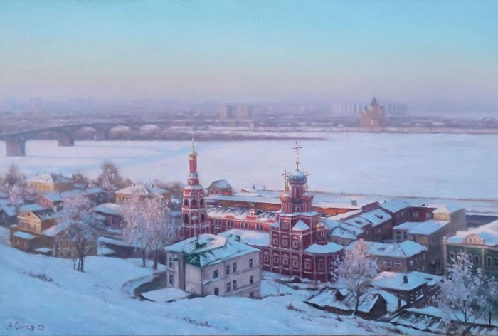 Заснеженный город