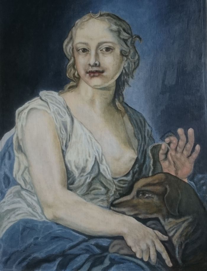 Диана (с собакой)